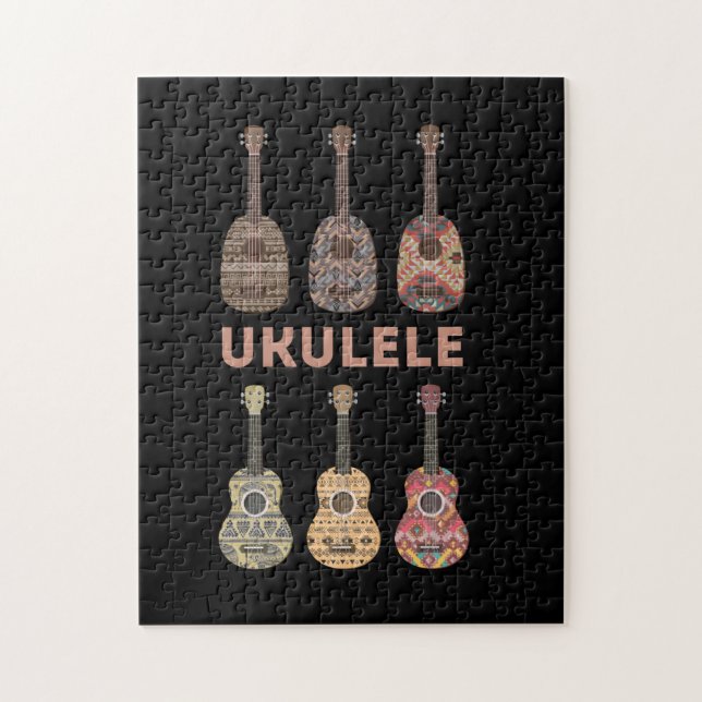 Quebra-cabeça Ukulele do Havaí: Instrumentos Musicais (Vertical)