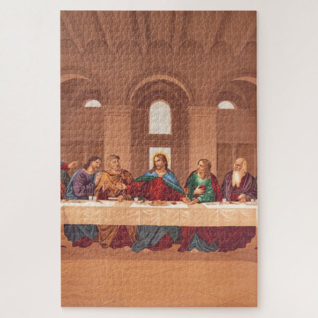 Quebra-cabeça Última Ceia de Jesus Cristo (Vertical)
