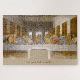 Quebra-cabeça "Última Ceia" de Jesus e discípulos, de Da Vinci