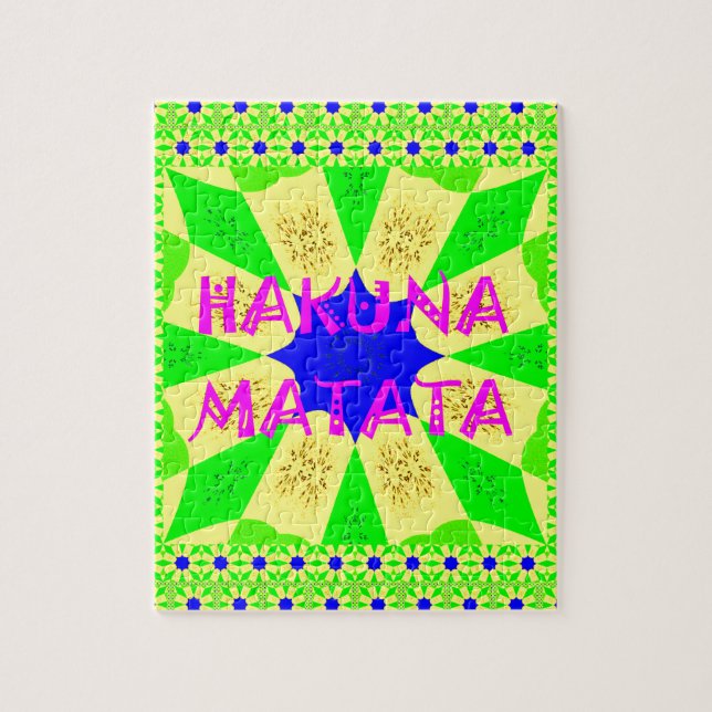 Quebra-cabeça Último Design Incrível e Bonito Hakuna Matata Colo (Vertical)