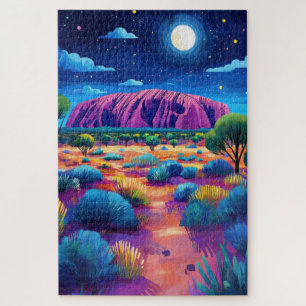 Quebra-cabeça Uluru ou Ayers Rock, Austrália.