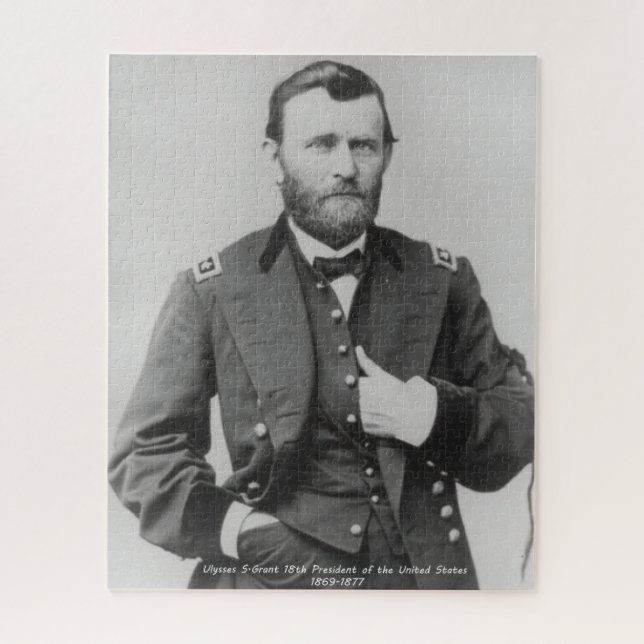 Quebra-cabeça Ulysses S. Grant  18º Presidente da América. (Vertical)
