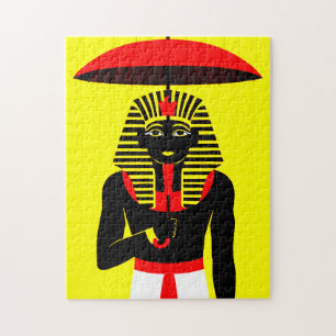 Quebra-cabeça Um antigo PharaohPuzzel negro egípcio