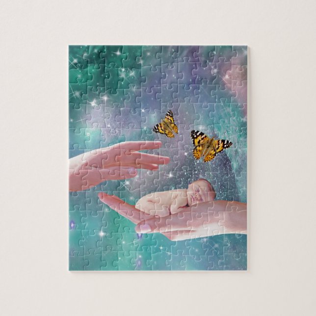 Quebra-cabeça Um bebê bonitinho na fantasia (Vertical)