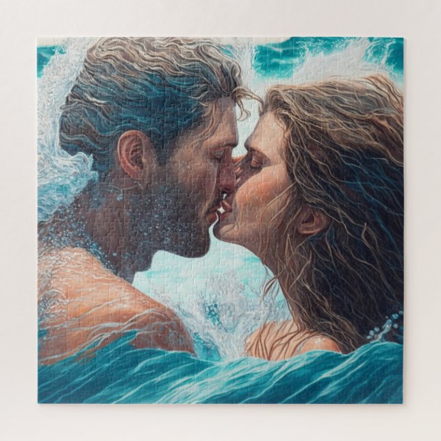 Quebra-cabeça Um Beijo nas Ondas (Vertical)