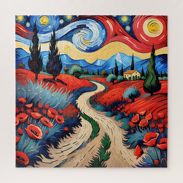 Quebra-cabeça Um belo campo (Vertical)