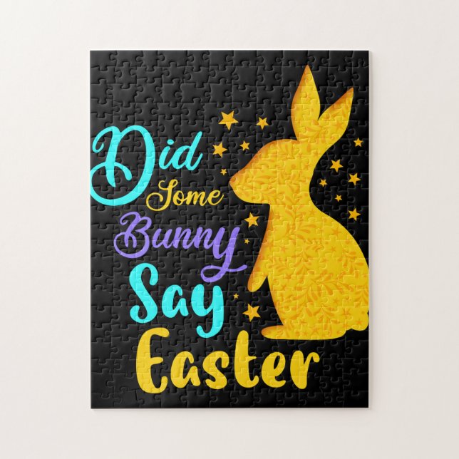 Quebra-cabeça Um Coelhinho Disse Páscoa (Vertical)