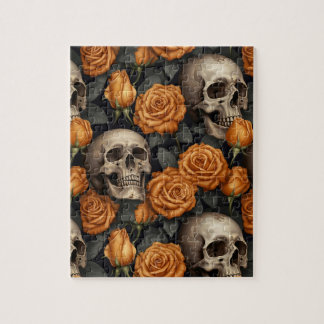 Quebra-cabeça Um desenho da série A Skull and Roses 11