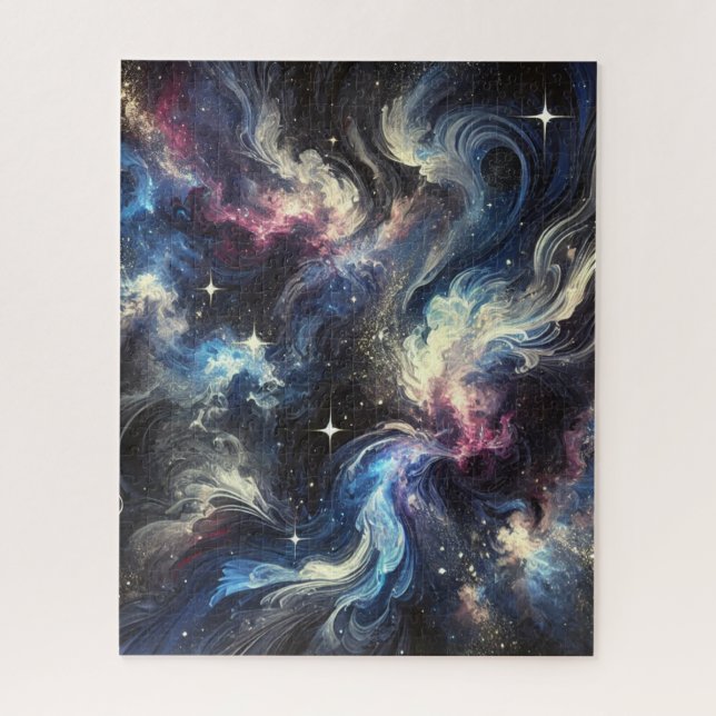 Quebra-cabeça Um design de abstrato-galáxia captando o mistério  (Vertical)