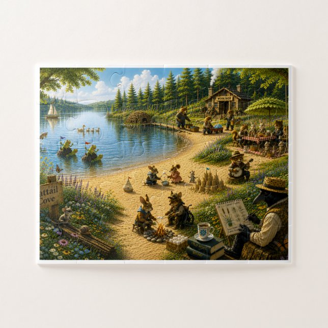 Quebra-cabeça Um Dia de Verão em Cattail Cove (Horizontal)
