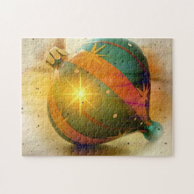 Quebra-cabeça Um Enfeites de natal em forma de colírio (Horizontal)