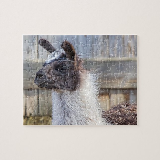 Quebra-cabeça Um feliz Llama (Horizontal)