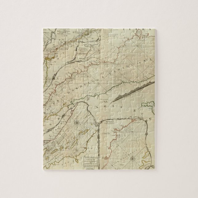 Quebra-cabeça Um gráfico exato da Rua do rio Lawrence (Vertical)