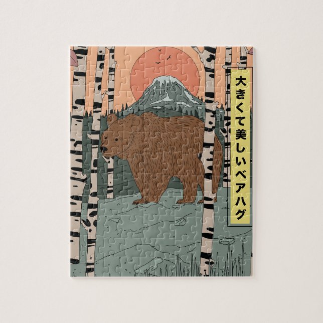 Quebra-cabeça Um grande e belo abraço de urso (Vertical)
