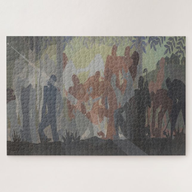 Quebra-cabeça Um Ídolo do Profundo Sul – Arte de Aaron Douglas (Horizontal)