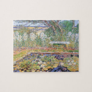 Quebra-cabeça Um jardim em Long Island por Childe Hassam