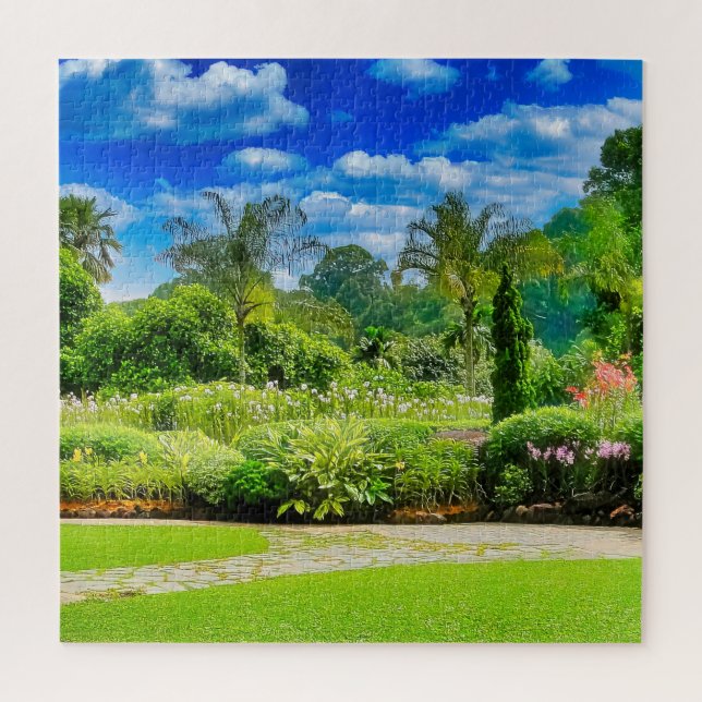 Quebra-cabeça Um jardim maravilhosamente manicurado (Vertical)