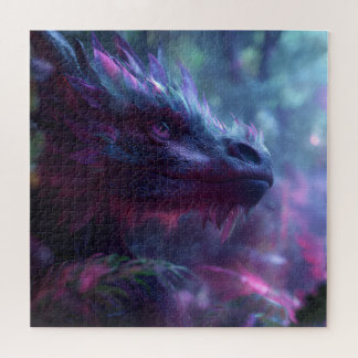 Quebra-cabeça Um majestoso dragão de fantasia roxo