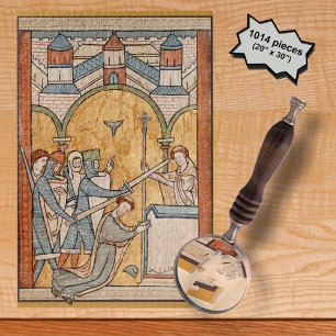 Quebra-cabeça Um Mártico de Ruas. Thomas Becket na Arte