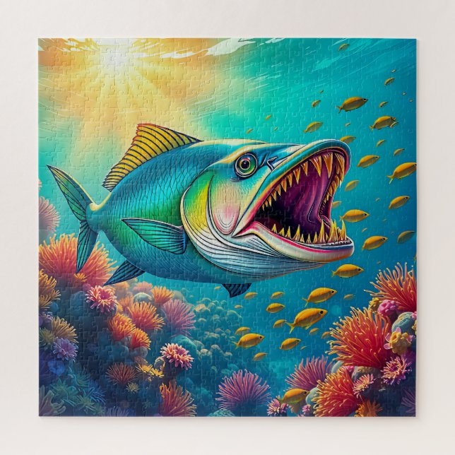 Quebra-cabeça Um peixe impressionante (Vertical)