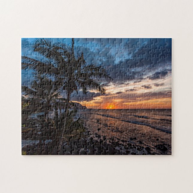 Quebra-cabeça Um pôr do sol lindo (Horizontal)
