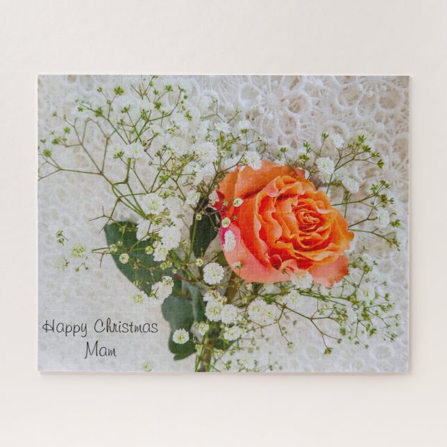 Quebra-cabeça Um presente de Natal para a minha Mãe. (Horizontal)