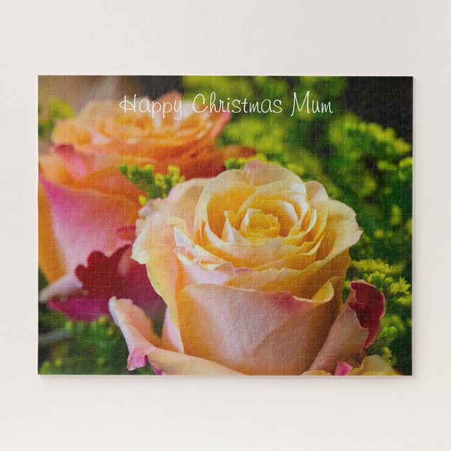 Quebra-cabeça Um presente de Natal para a minha Mãe. (Horizontal)