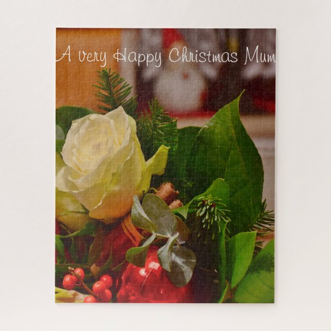 Quebra-cabeça Um presente de Natal para a minha Mãe. (Vertical)