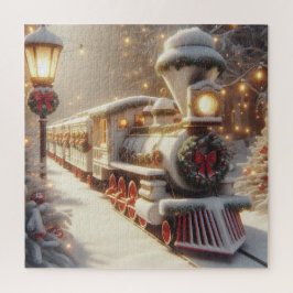 Quebra-cabeça Um trem de natal Mágico da Maravilha de inverno