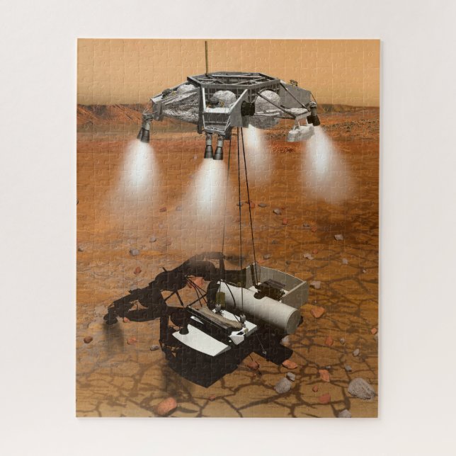 Quebra-cabeça Um Veículo Ascendente Saindo De Marte. (Vertical)