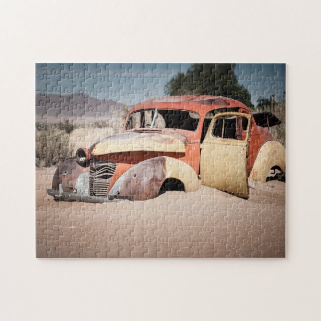 Quebra-cabeça Um Velho Carro. (Horizontal)