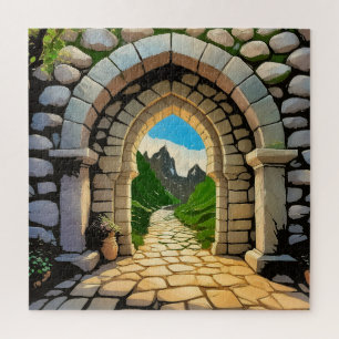 Quebra-cabeça Um vibrante arco de pedra