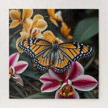 Uma borboleta vibrante