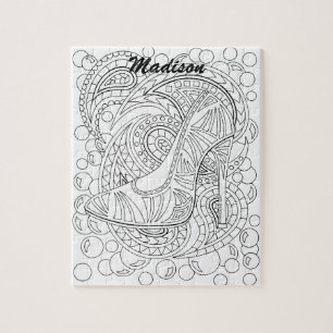 Quebra-cabeça Uma cor personalizada forma do divertimento dos