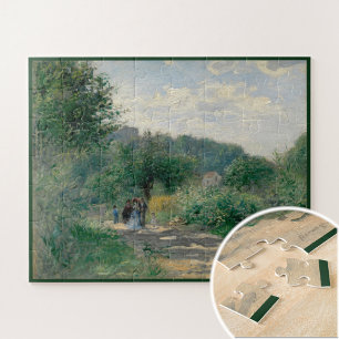 Quebra-cabeça Uma estrada em Louveciennes por Auguste Renoir