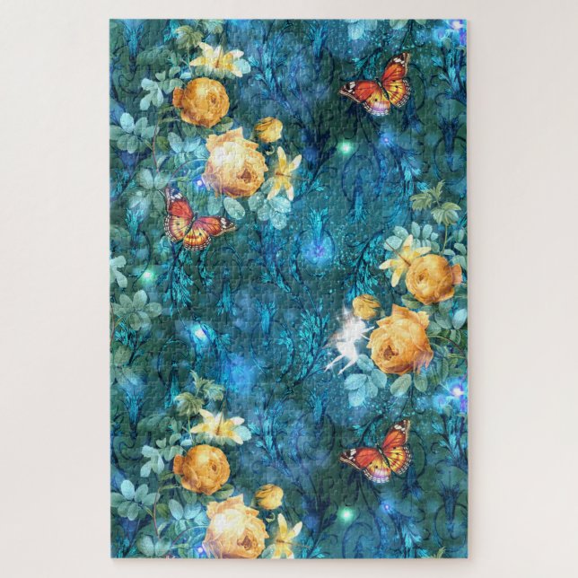Quebra-cabeça Uma Fada no Jardim Série Design 11   (Vertical)