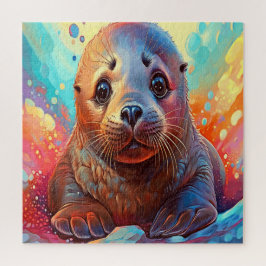 Quebra-cabeça Uma foca vibrante