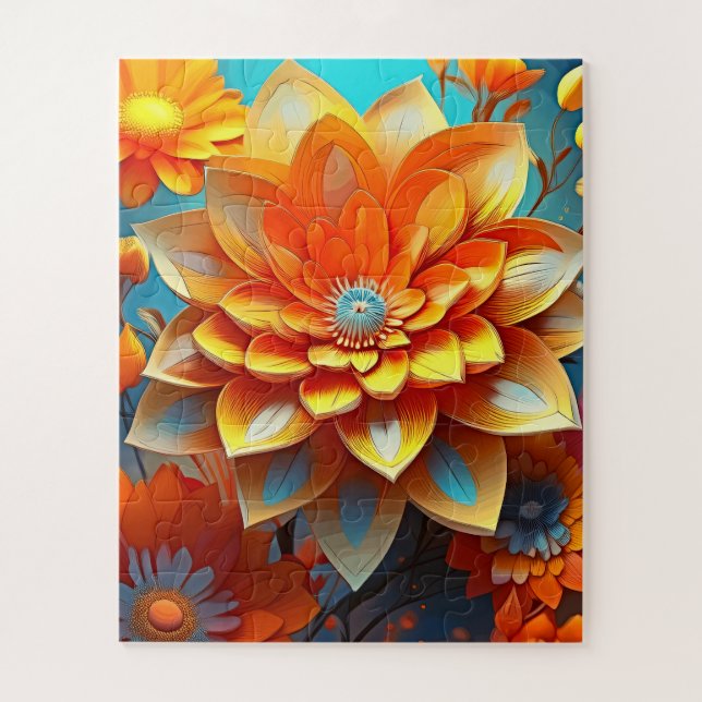 Quebra-cabeça Uma ilustração floral para crianças (Vertical)