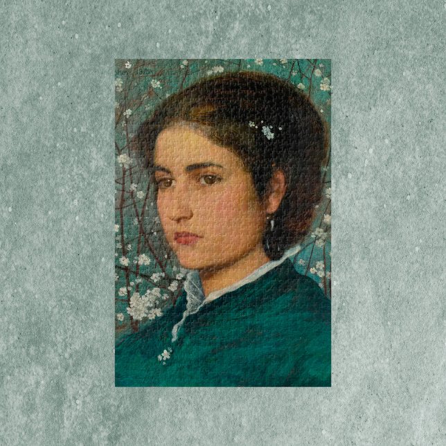Quebra-cabeça Uma jovem mulher por Edward Robert Hughes Quebra-c (Criador carregado)