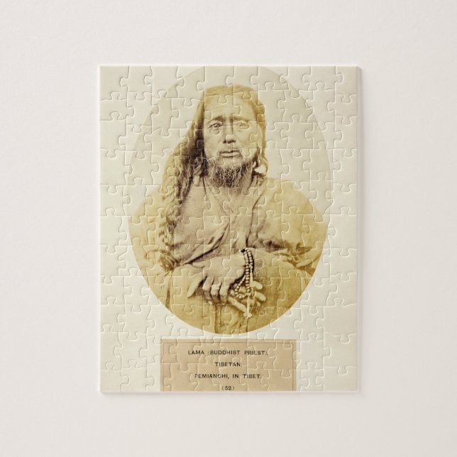 Quebra-cabeça Uma Lama tibetana em Pemianchi, Tibet, século XIX (Vertical)