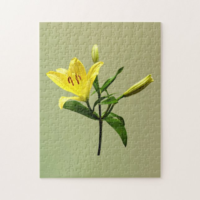 Quebra-cabeça Uma Lily Amarela (Vertical)