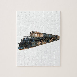 Quebra-cabeça Uma locomotiva de vapor grande do menino