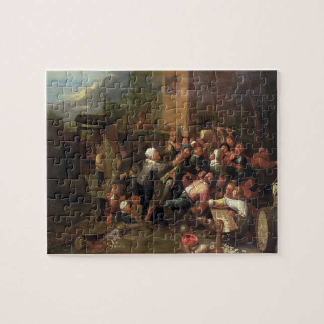 Quebra-cabeça Uma luta fora de uma taberna (Horizontal)