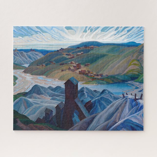 Quebra-cabeça Uma Mina de Prata do Norte | Franklin Carmichael | (Horizontal)
