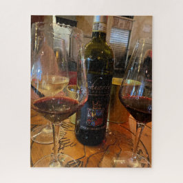 Quebra-cabeça Uma noite fora em Roma, vinho para três! Quebra-ca
