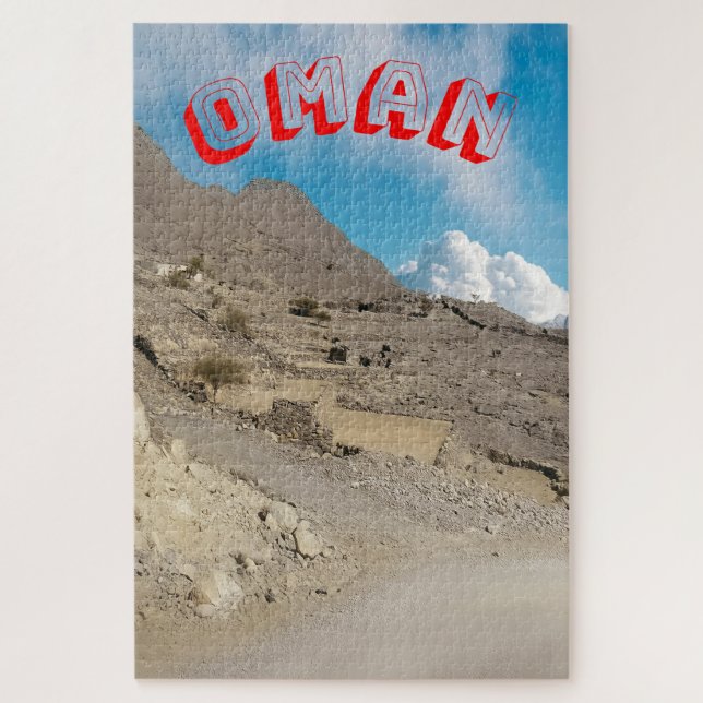 Quebra-cabeça Uma paisagem omanense hipnotizante  (Vertical)