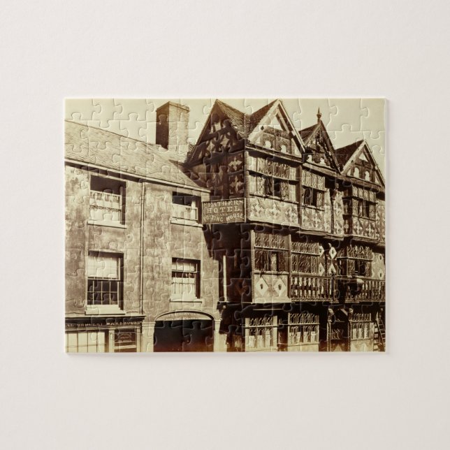 Quebra-cabeça Uma rua em Ludlow (foto de b/w) (Horizontal)
