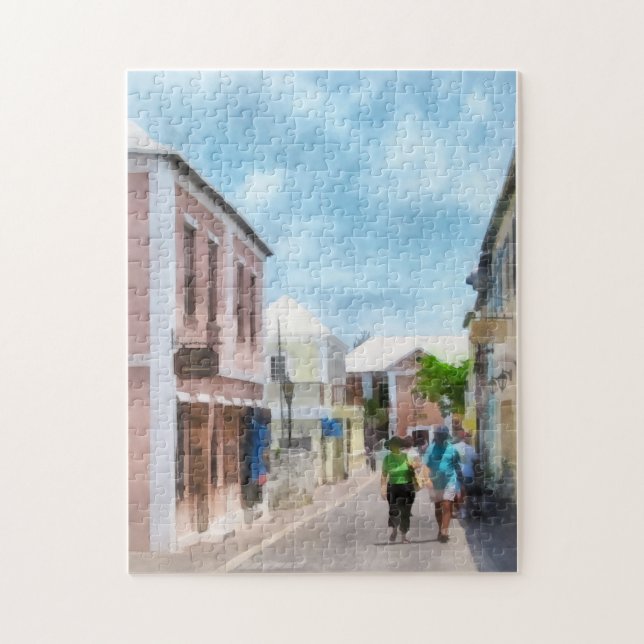 Quebra-cabeça Uma Rua em St. George's Bermudas (Vertical)
