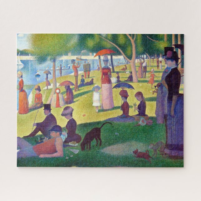 Quebra-cabeça Uma tarde de domingo em La Grande Jatte (Horizontal)