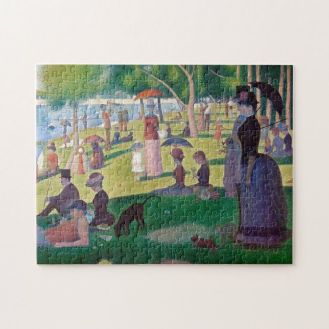 Quebra-cabeça Uma tarde de domingo em La Grande Jatte, Seurat (Horizontal)